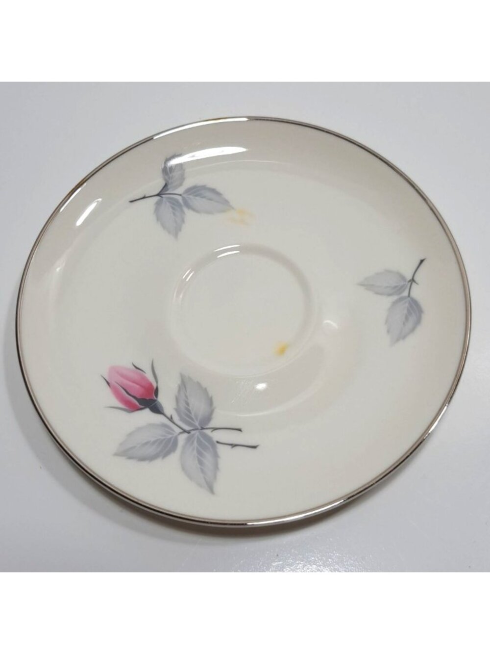 Bridal Rose Syracuse China Saucer Floral Design